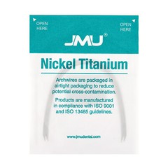 JMU Dental Ortho Niti Arch Wire, 10pcs Super Elastic Ovoid Round/Rectangular