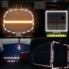 Conspicuity Tape DOT-C2 Approved Reflective Trailer Red White 2”x50’ /1 Roll