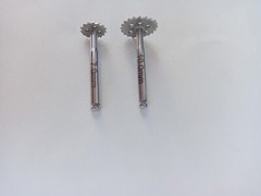 Dental Saw Disk Cutting Tool Set 2pcs 7mm & 10mm Latch Type 0.3mm