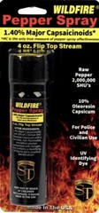4 oz Wildfire Pepper FLIP TOP STREAM Spray Home POLICE Self Defense USA HOT HOT