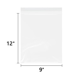 WEPOLY – 9″ x 12″(1000 Count) Clear Plastic Reclosable Zip Bags 2 Mil for A4,…