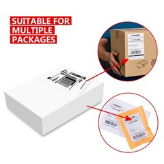 Aaiwa Half Sheet Shipping Labels Self-Adhesive 8.5 x 11 Blank 2 Labels Per Sheet