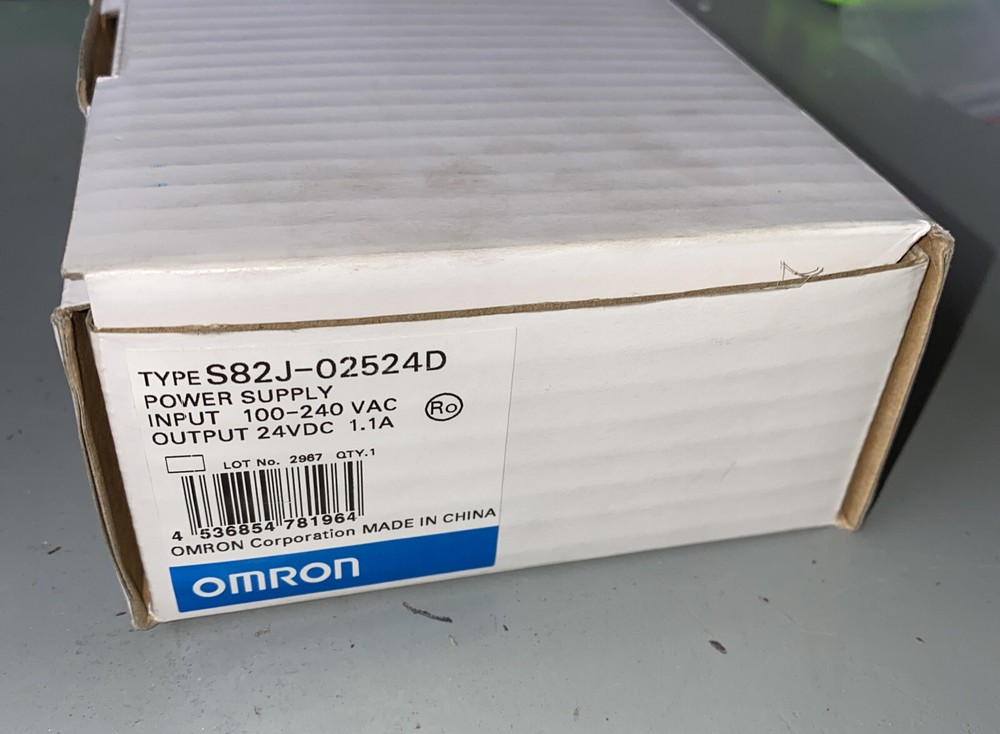 NEW OMRON S82J-02524D POWER SUPPLY INPUT AC100-240V 50/60HZ 0.8A Out DC24V, TEC