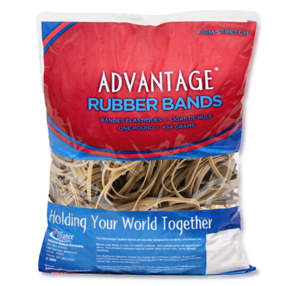 Advantage Rubber Bands Size #33 1 lb Approx 600 Count Elastic
