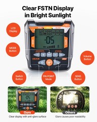 VEVOR Metal Detector for Adults 12″ Professional Gold Detector Waterproof Coil