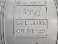 Hayward 3″ CPVC True Union Ball Valve Chlorinated Polyvinyl Chloride Safe Grey