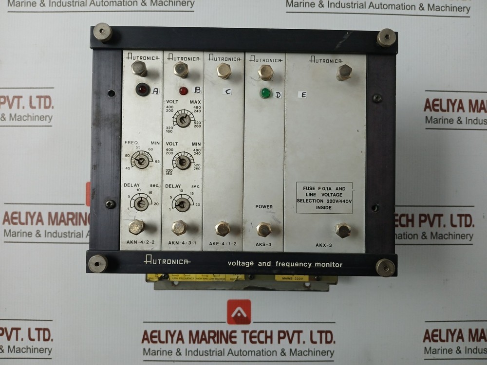 AUTRONICA AK-38/1 Voltage And Frequency Monitor 45-65 MIN 1-20 SEC