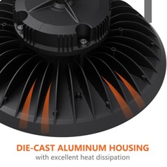 150W LED UFO High Bay Light Warehouse Commercial Industrial 5000K AC 100-277V
