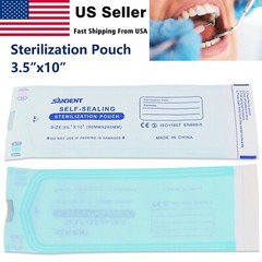 200Pcs Sterilization Pouches- 3.5 ” x 10 ” Dental Self Seal Pouch Bag