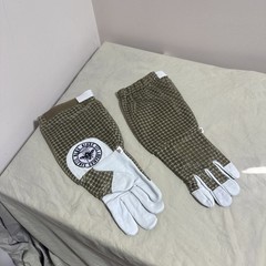 Honey Bee Vented Hand Glove Goat Skin Brown Short XSMALL 3 Layer Protection USA!
