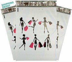 Custom Design 10×13 Poly Mailers Cute Shopping Pink Black Envelope Mailers