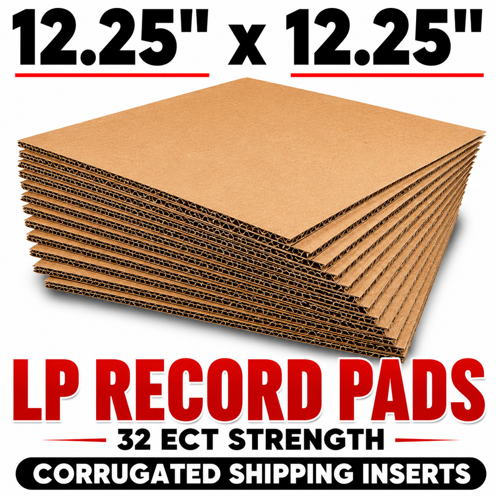 12.25×12.25 LP Record Mailer Pads Corrugated Cardboard Inserts 32 ECT