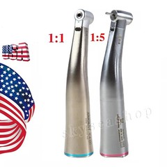 Dental 1:5 1:1 Fiber Optic LED Contra Angle Electric Handpiece Fit KaVo NSK COXO