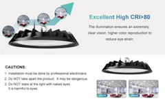 10 Pack 300W UFO Led High Bay Light Commercial Industrial Factory Led Shop Light