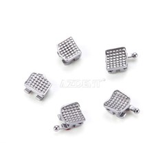 10 Packs AZDENT Dental Orthodontic Brackets Braces Metal Mini Roth.022 Hooks 345