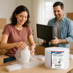 Small Bubble Cushioning Wrap Roll for Protecting Fragile Items 12″x100 feet