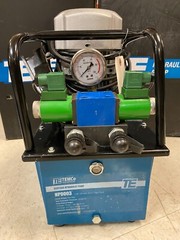 Electric Hydraulic Pump Power Pack 2 Stage Double Acting 110v 10k PSI 488in3 Cap