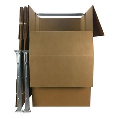 UBMOVE Large Corrugated Wardrobe Moving Boxes (Bundle of 3) 24″ x 24″ x40″