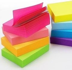 Brightly Colored 1.5×2 inch Sticky Notes – 800 Sheets of Self-Stick Pads