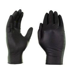 1st Choice Premium Black Nitrile Disposable Gloves, 6 Mil, Case of 1000