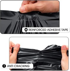 Poly Mailers Shipping Bags Mailing Envelope Large Package Bag 14.5×19″ 200 Black