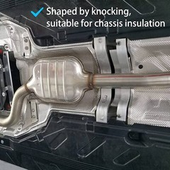 Embossed Firewall Heat Shield Resistant Metal 304 Steel Continuou Exhaust shroud