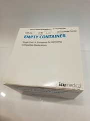 ICU Medical Single Use VI Empty Container for Admixing Medications 50 units