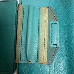 Apple Pig Teal Handcrafted Leather Travelers Notebook Teal Green A5 Journal