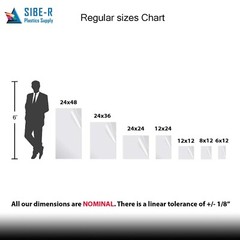 POLYETHYLENE HDPE 1/4″ X 6″ X 12″ NATURAL PLASTIC SHEETS