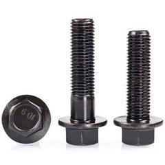 M16 x 1.5 Fine Thread Class 10.9 Hex Head Flange Screws Frame Bolts Black Oxide