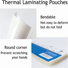 100 Clear Thermal Laminating Sheets Laminator Pouches 9″x11.5″ Letter Size 3 mil
