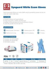 1000PCS Nitrile Disposable Medical Exam Gloves, 5Mil, Protein/Latex/Powder Free