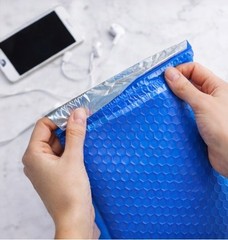 100 #0 6×10 Blue Poly Bubble Padded Envelopes Mailers Shipping Case 6″x10″