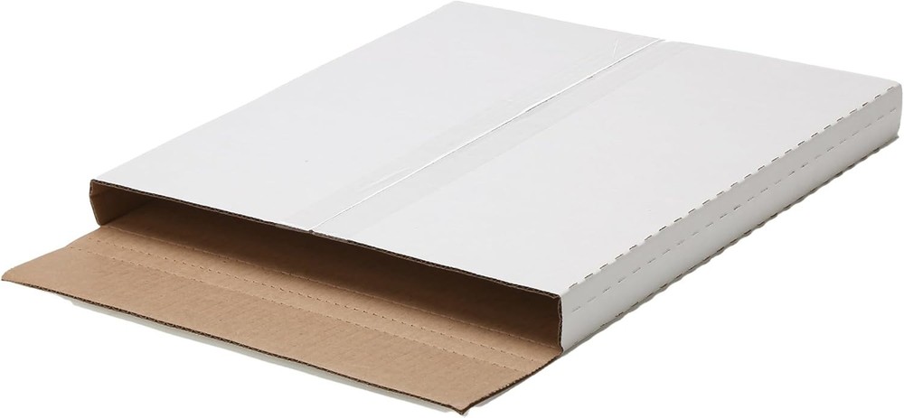 50 Pack Vinyl Record Mailers – Adjustable Depth Corrugated LP Shipping Boxes – W