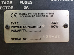 Tantec DC25 Electrostatic Charging Generator 100W