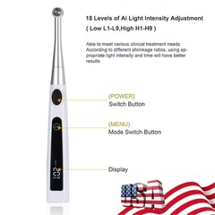 Dental Wireless Cordless LED Cure Curing Light Lamp 2400mw 5W Tool Resin 1 Sec