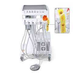 360° Swivel Dental Hygiene Prophy Handpiece Air Motor 4 Holes W/ 4:1 Nose Cone