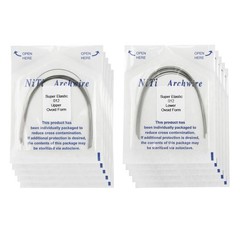 Dental Orthodontic Arch Wires Niti Stainless Steel Ovoid Natural Form 100pcs U/L