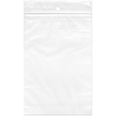 Plymor 4″ x 6″, 2 Mil with Hang-Hole Zipper Reclosable Plastic Bags