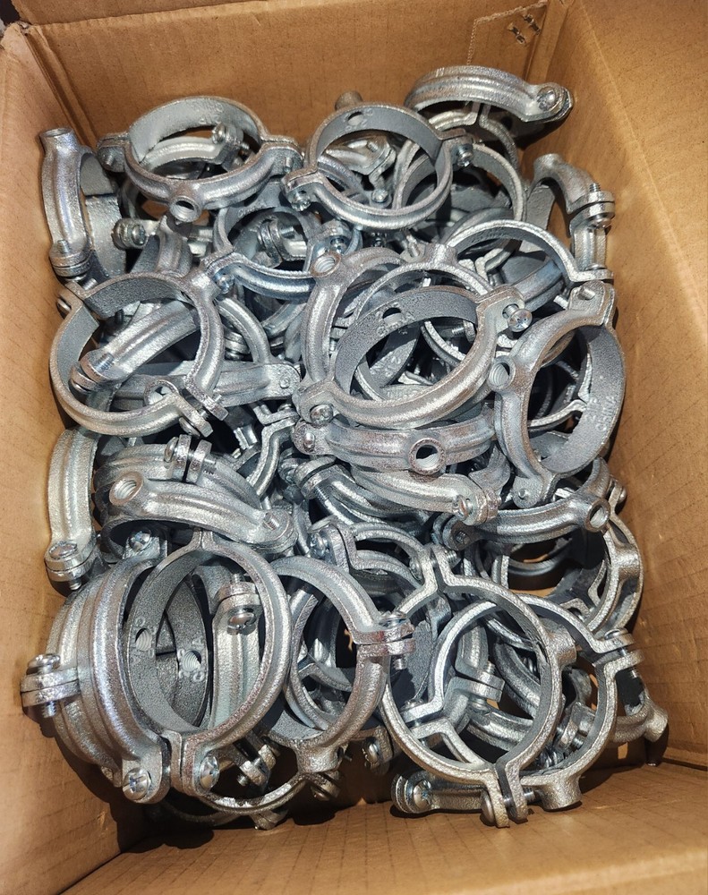 2″EXTENSION ESPLIT CLAMP GALVANIZED-SKU 510R-2″EG-PHD (ONLY SALE BOX OF 100 PCS)