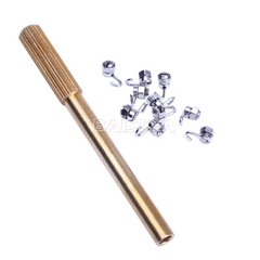 Ganchos crimpables para ortodoncia dental Bloqueo de parada/Corto/Largo/Cruz