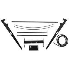 White Tuff Top Tractor Canopy For ROPS 52″ X 52″ w/ Mounting Accessories