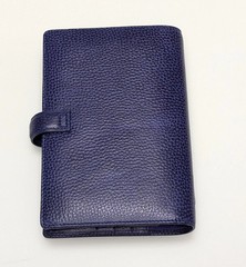 Filofax Finsbury Personal Electric Blue Leather Agenda New (#022499)