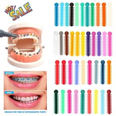 1040 Pcs Dental Orthodontic Ligature Ties Elastic Braces Rubber Bands Ligaduras