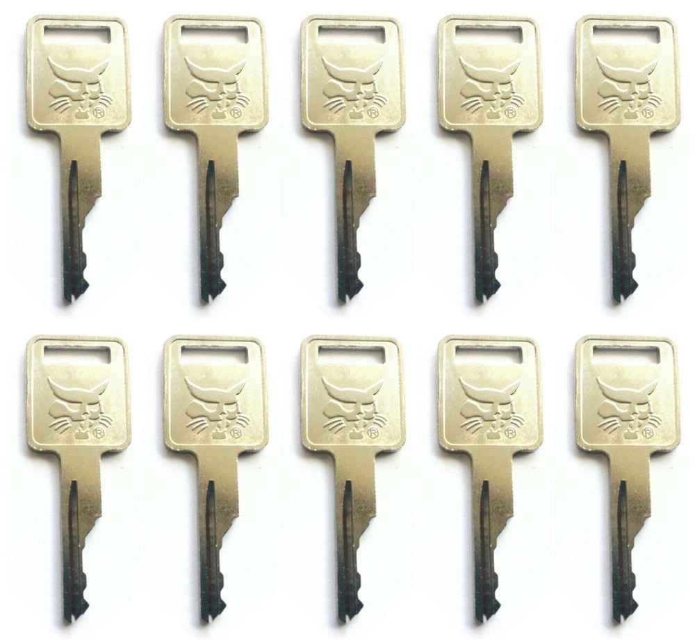 (10) IGNITION KEY For BOBCAT Skid Steer Loader Excavator Tractor Toolcat MT