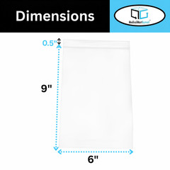 6″ x 9″ Heavy Duty Bag 4MIL Resealable Zip Top Lock 6×9 Clear Plastic Bags 10000