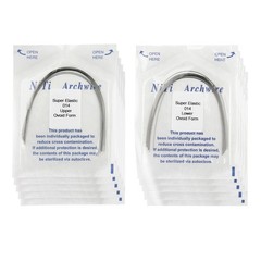 Dental Orthodontic Arch Wires Niti Stainless Steel Ovoid Natural Form 100pcs U/L
