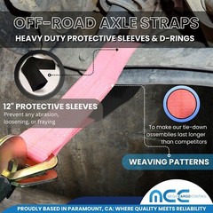 USA Off Road Axle Strap for Race Car Auto Hauler Tow Truck 4×4 ATV UTV Tie Down