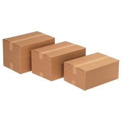 Box USA MD242412 Multi-Depth Corrugated Cardboard Box 24″ L x 24″ W x 12″ H, Kra