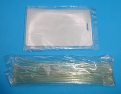 9 pcs Luggage Tag Hot Laminating Pouches 2-1/2″ x 4-1/4″ w/ Slot & 6″ Loops 5MIL